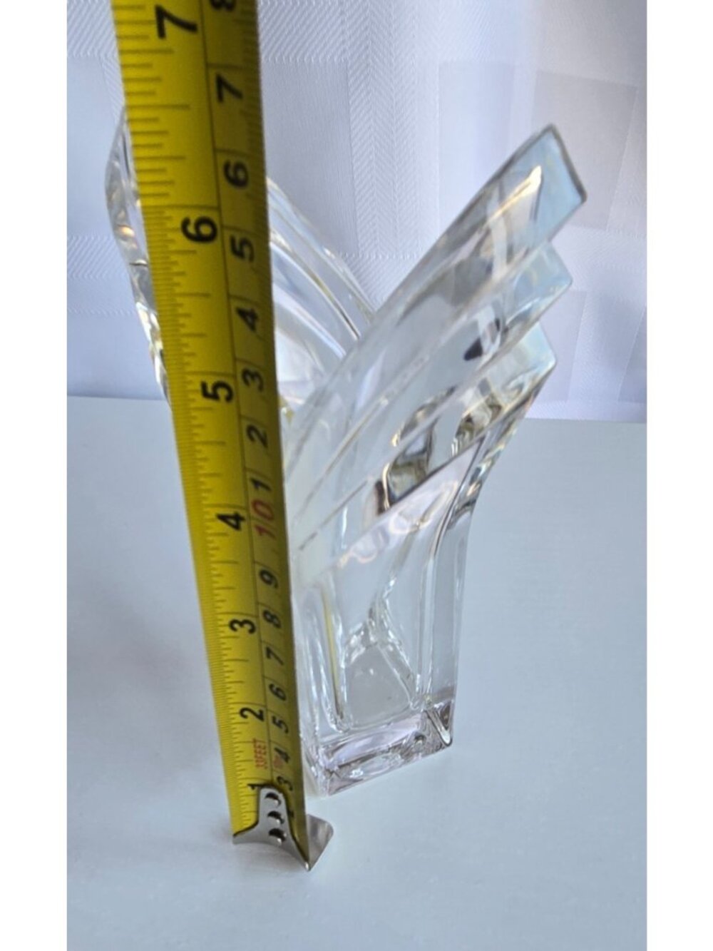 Mikasa V-Flute German Lead Crystal Flower Vase Vintage Art Deco 6.25 in - Picture 5 of 5